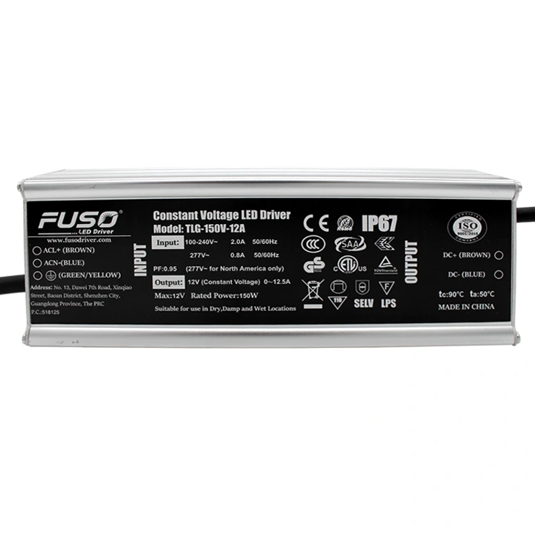 Por que escolher um driver de LED de tensão constante de alto PF 24V 150W?