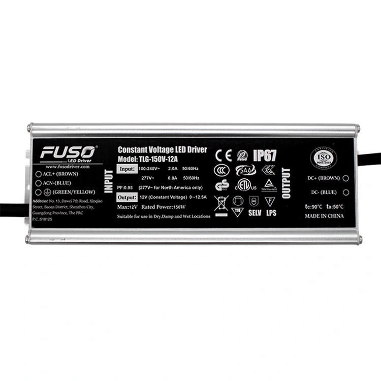 Driver LED de tensão constante alta de PF 12v 150w