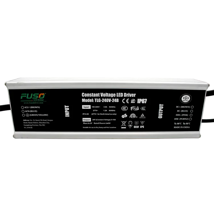 Driver LED de alta tensão constante de PF 240w